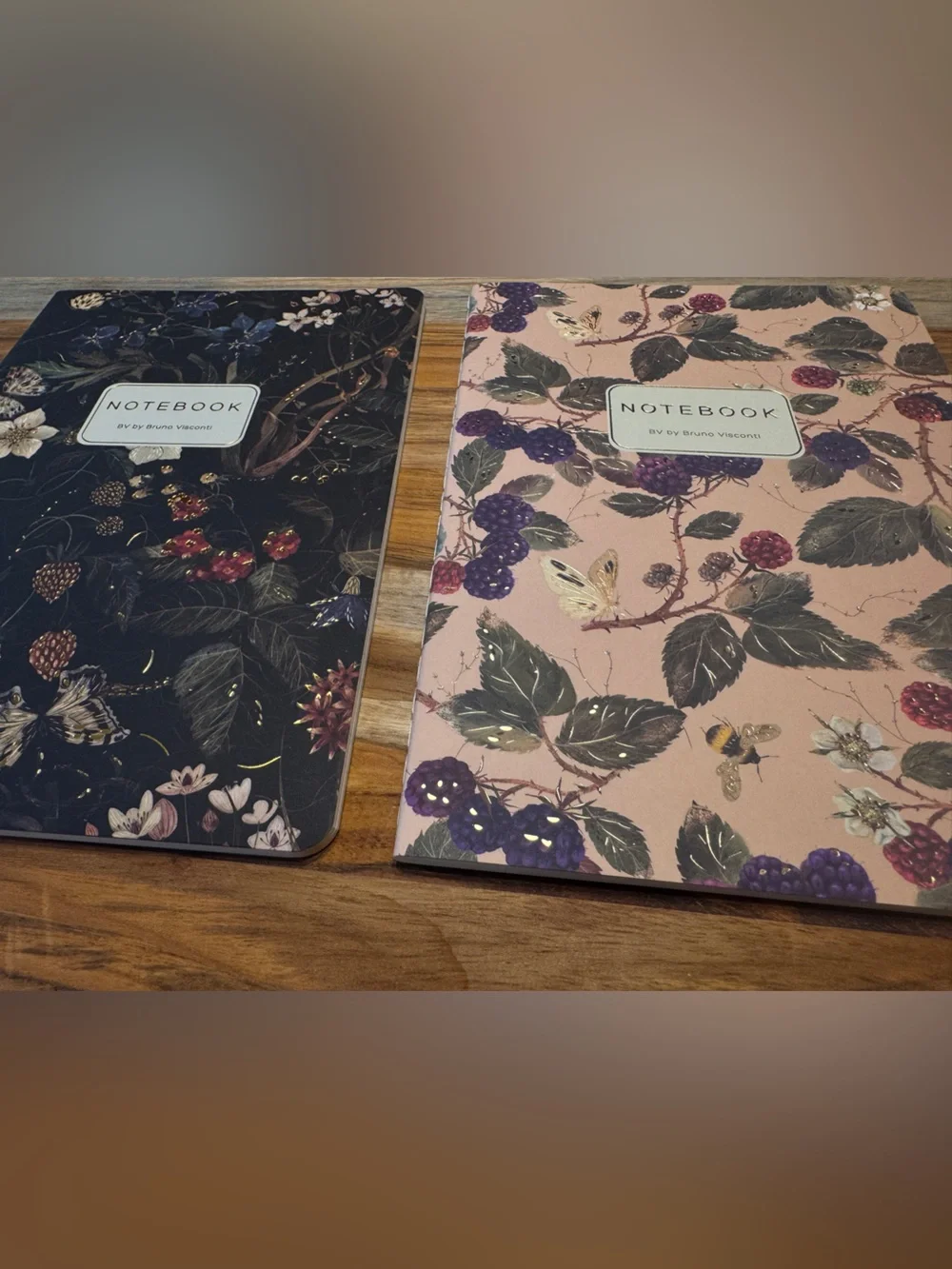 2 Pack Gorgeous Soft Touch Journals - BV by Bruno Visconti - Amazing Unique Gift